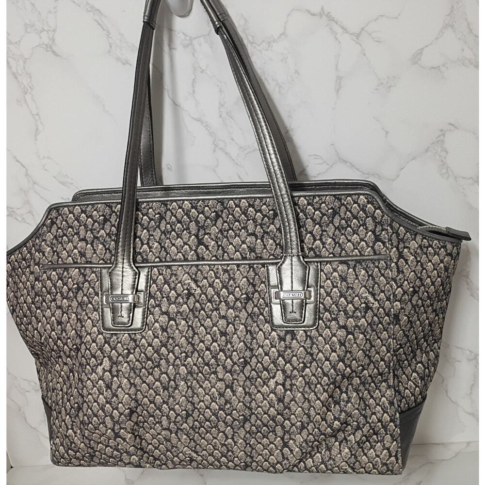 COACH Taylor Snakeskin Print Alexis Satchel with Dust Bag - EUC